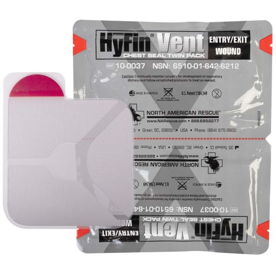 Pansement thoracique ventilé NAR HyFin Vent Chest Seal Twin Pack – vue principale