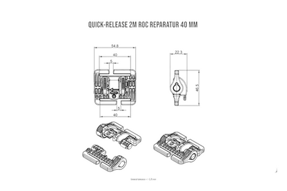 Boucle Quick-Release 2M ROC Repair 40 mm noire – vue 2