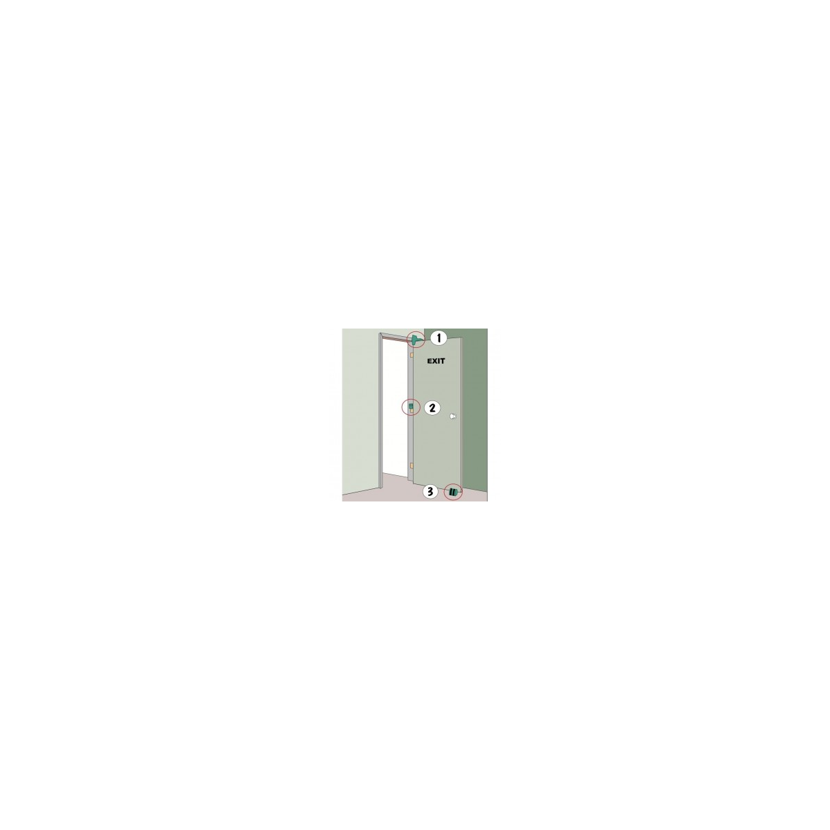Cale de porte Wedge-It RhinoEvac – vue 3