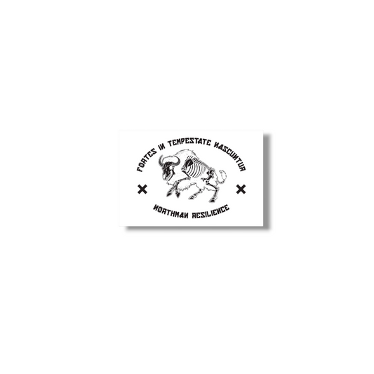 Sticker Bison rectangle – vue principale