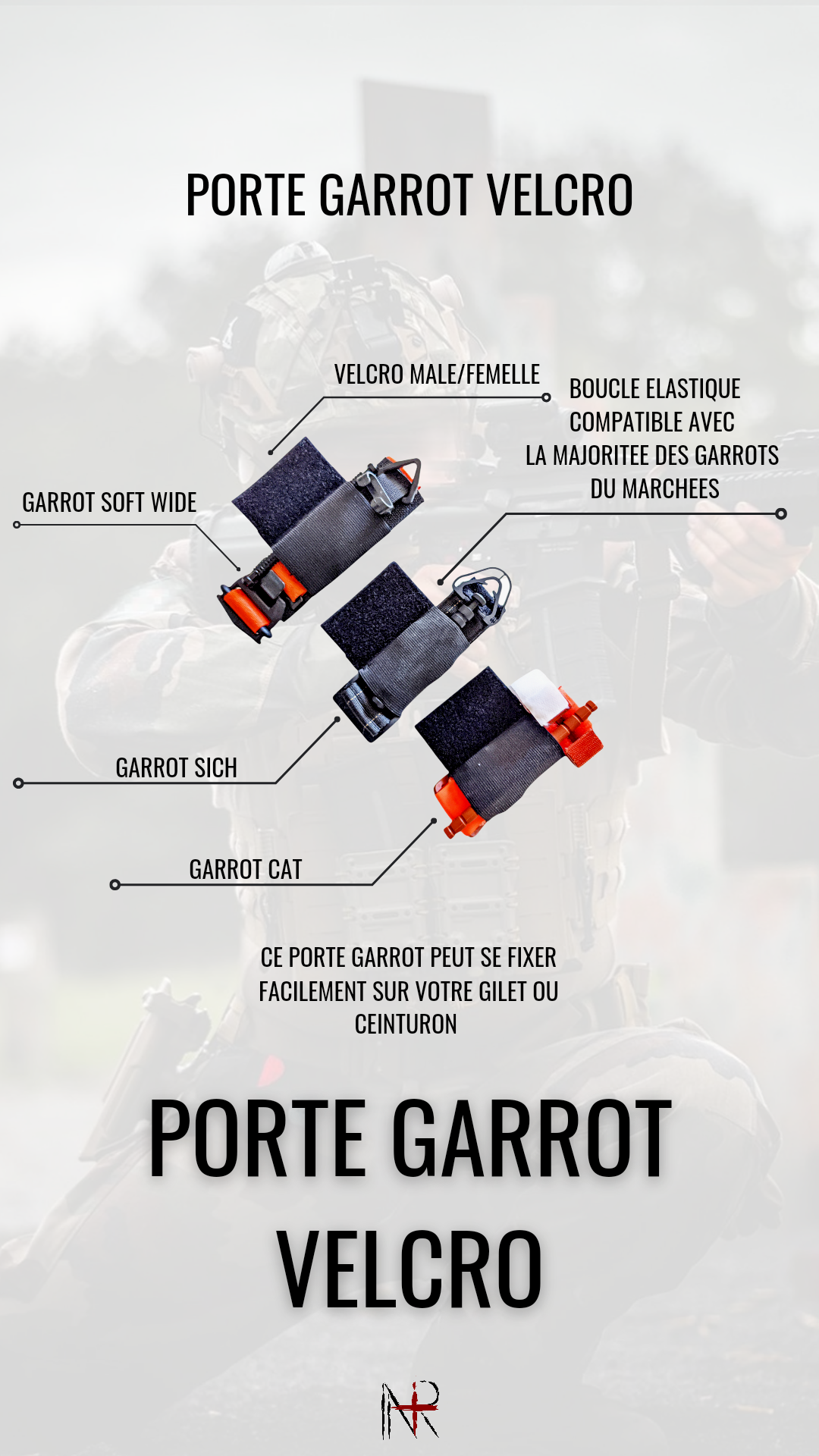 Porte-garrot Velcro – vue 5