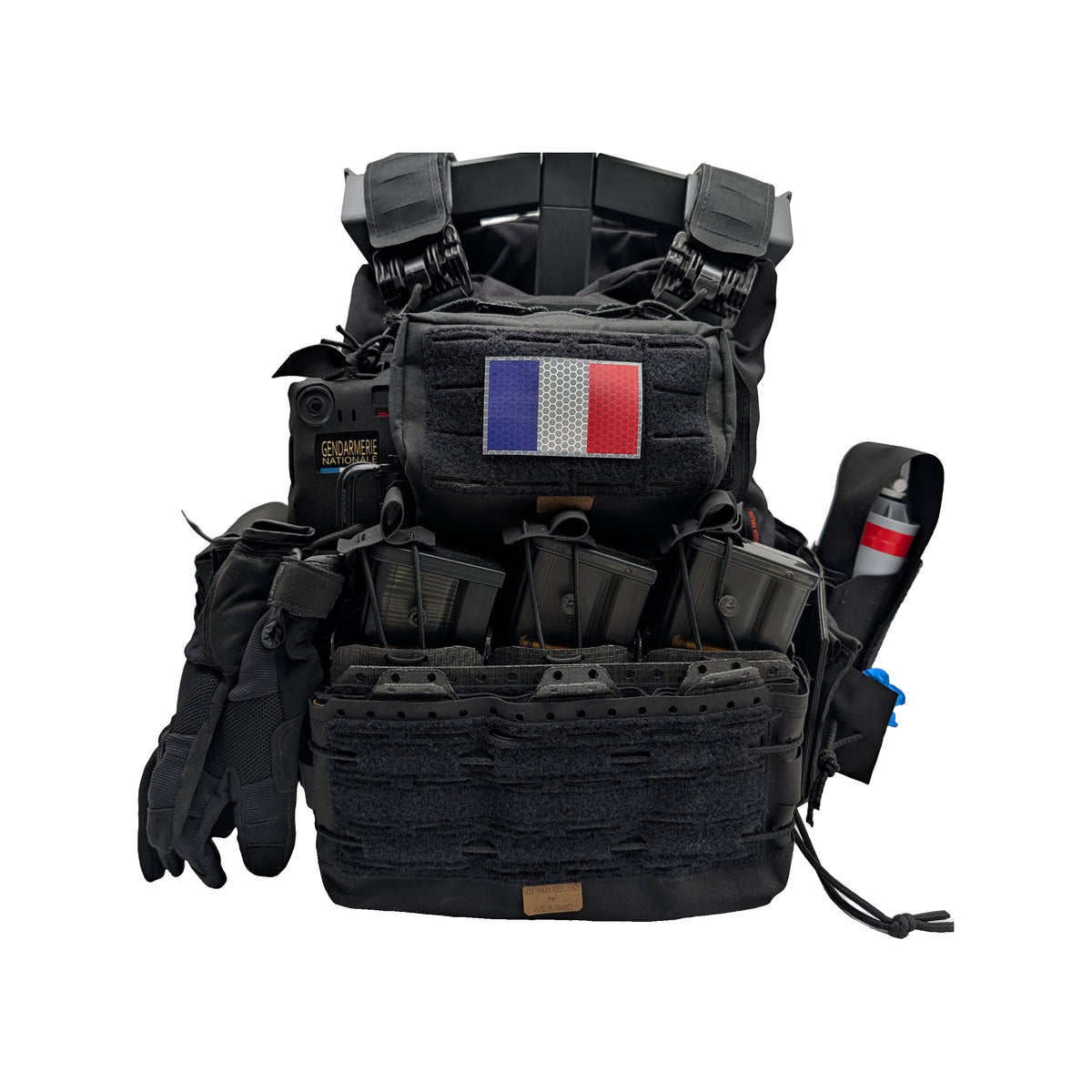 Admin Pouch Zip – portée sur gilet gendarmerie